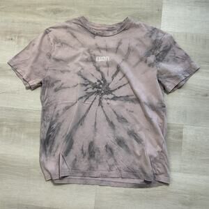 Allsaints Colton Short Sleeve Tye Dye Crewneck Logo Tee Relaxed Fit Mens Small